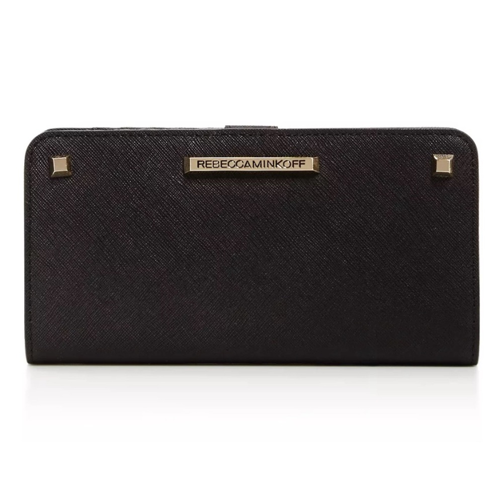 Rebecca Minkoff Sophie Snap Wallet - Black/gold